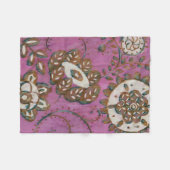 放射オーナメントII フリースブランケット (正面(横))