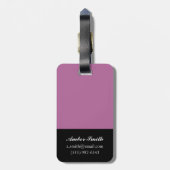 放射オーナメントII ラゲッジタグ (裏面縦)