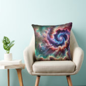 放射カラフル星雲の宇宙的銀河系旋回 クッション (椅子)