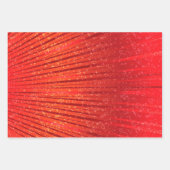 放射グリッターラッピング紙- 3枚セット ラッピングペーパーシート (正面)