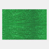 放射グリッターラッピング紙- 3枚セット ラッピングペーパーシート (正面3)