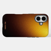 放射ゴールデングリッターテクスチャ Case-Mate iPhoneケース (裏面 (横))