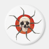 放射スカル永遠 マグネット (正面)