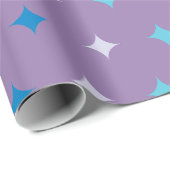 放射スターバスト、紫 ラッピングペーパー (ロールコーナー)