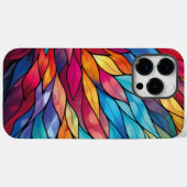 放射ステンドグラス開花 Case-Mate iPhoneケース (裏面 (横))