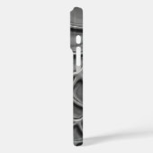 放射スパイラルくもの巣抽象芸術 Case-Mate iPhoneケース (裏面 / 左)