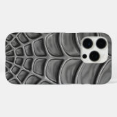 放射スパイラルくもの巣抽象芸術 Case-Mate iPhoneケース (裏面 (横))