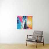 放射セレニティ：抽象芸術サンセット反射 タペストリー (インサイチュ(横))