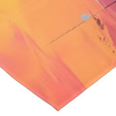 放射セレニティ：抽象芸術サンセット反射 テーブルクロス (アングル)