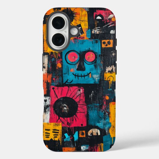 放射チャイルドエコー電話ケース Case-Mate iPhoneケース (裏面)