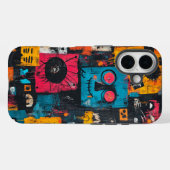 放射チャイルドエコー電話ケース Case-Mate iPhoneケース (裏面 (横))