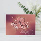 放射ハートサンキューカード(バージョン6) サンキューカード (スタンド正面)