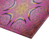 放射ハート万華鏡のように千変万化するパターン カッティングボード (角)