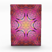 放射ハート万華鏡のように千変万化するパターン フォトブロック (正面)