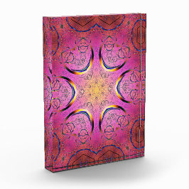 放射ハート万華鏡のように千変万化するパターン フォトブロック