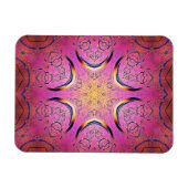 放射ハート万華鏡のように千変万化するパターン マグネット (横)