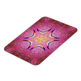 放射ハート万華鏡のように千変万化するパターン マグネット