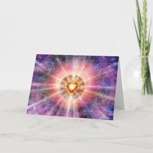 放射ハート カード (正面)