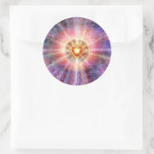 放射ハート ラウンドシール (バッグ)