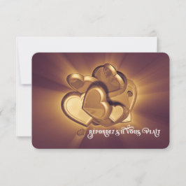 放射ハートRSVP （バージョン2） 出欠カード