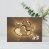 放射ハートRSVP (バージョン3) 出欠カード (スタンド正面)