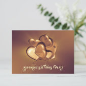 放射ハートRSVP (バージョン5) 出欠カード (スタンド正面)