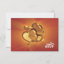 放射ハートRSVP （バージョン7） 出欠カード