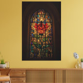 放射バラガラス キャンバスプリント (インサイチュ (リビング))