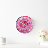 放射バラ丸時計 ラウンド壁時計 (ホーム)