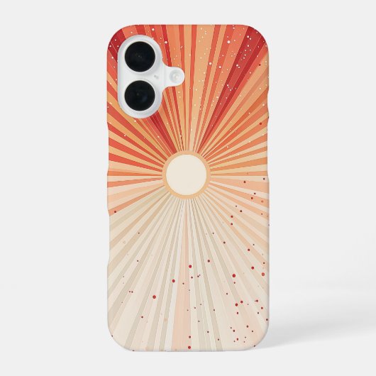 放射パルス電話ケース iPhone 16ケース (裏面)