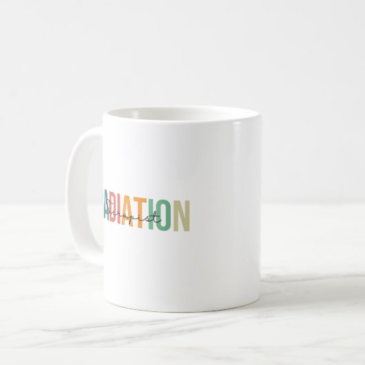 放射パーソナライズされたセラピストマググ コーヒーマグカップ (正面左)