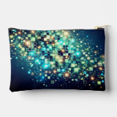 放射ピクセル《写真》ぼけ味 アクセサリーポーチ (裏面)