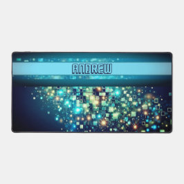 放射ピクセル《写真》ぼけ味 デスクマット