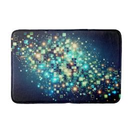 放射ピクセル《写真》ぼけ味 バスマット