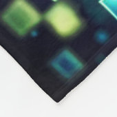 放射ピクセル《写真》ぼけ味 フリースブランケット (角)