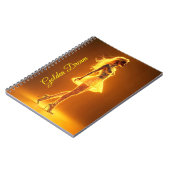 放射ファンタジーモデル発光黄金の輝き ノートブック (左側)