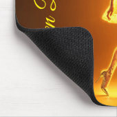 放射ファンタジーモデル発光黄金の輝き マウスパッド (コーナー)