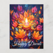 放射フェスティバル開花 ポストカード (正面)