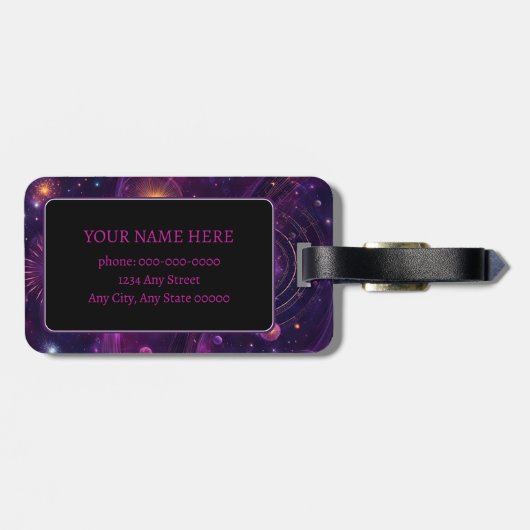 放射フラックス ラゲッジタグ (裏面横)