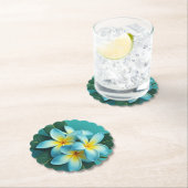 放射プルメリア開花 ペーパーコースター (インサイチュ)