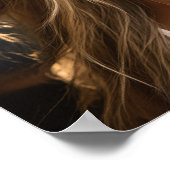 放射ポートレートの美しい ポスター (角)