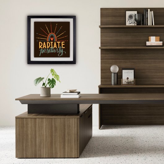 放射モダン陽性引用文おもしろい感度 ポスター