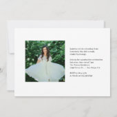 放射モーメント編集可能なカラー卒業インベントティ 招待状 (裏面)