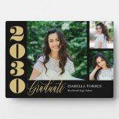 放射モーメント編集可能カラー卒業プラーク フォトプラーク (正面)