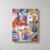 放射リズム キャンバスプリント (正面)