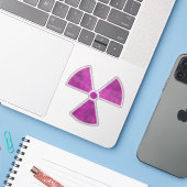 放射動揺して記号シール シール (ノートパソコンとiPhone)