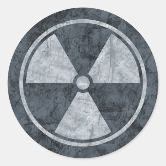 放射動揺して記号シール ラウンドシール (正面)