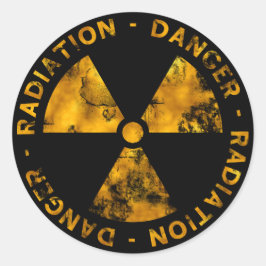 放射動揺して記号シール ラウンドシール