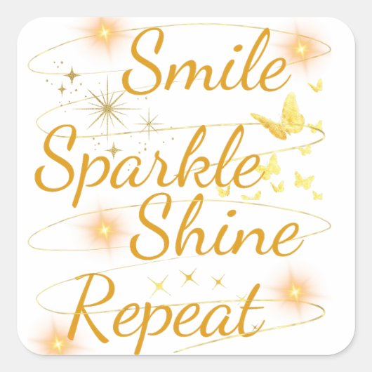 放射動機シール スクエアシール (正面)