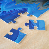 「放射反射」カラフル抽象芸術 ジグソーパズル (側面)